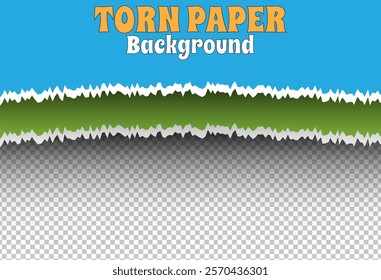 Textured torn paper with realistic rip effects and a transparent edge. Great for frames, templates, or artistic projects