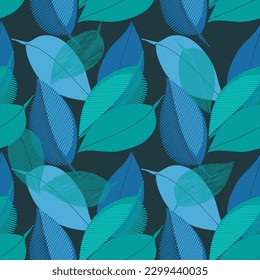 Textured tree branch.Vector.Image on white and color background.Seamless pattern.