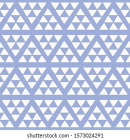 Textured triangles in a geometric diamond seamless vector pattern. A sweet monochrome repeat design background.