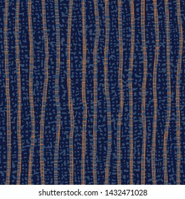 Textured uneven thick lines background. Seamless striped pattern. Endless ornament with wavy irregular stripes on textured background.