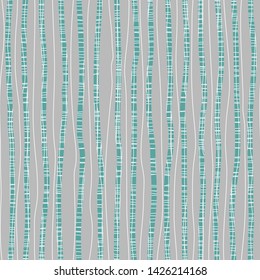 Textured uneven thick and thin lines background. Seamless striped pattern. Endless ornament with wavy irregular stripes.