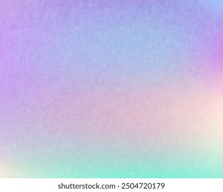 Textured unicorn rainbow holographic abstract background. Smooth colored gradient mesh background. Modern bright colors. Easy editable soft colored banner template.