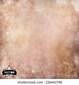 Textured vintage paper vector background, with grunge 