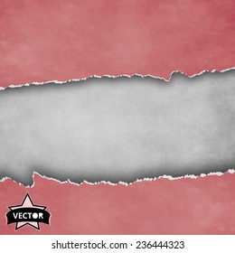 Textured vintage paper vector background, with grunge 