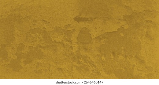 Superfície de parede texturizada em ocre quente apresentando pintura descascando e rugosidade natural em alta resolução

