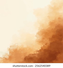 A textured watercolor background with a gradient of orange tones, from light peach to deep orange. 