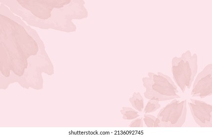 Textured Watercolor Blush Romantic Vector Background Stock Vector ...