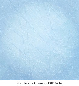 Textures blue ice. Ice rink. Vector illustration background.