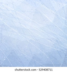 Textures blue ice. Ice rink. Vector illustration background.