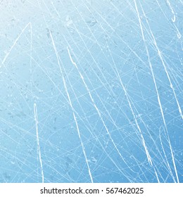 Textures blue ice. Ice rink. Vector illustration background.