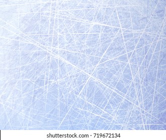 Textures blue ice. Ice rink. Winter background. Overhead view. Vector illustration nature background.