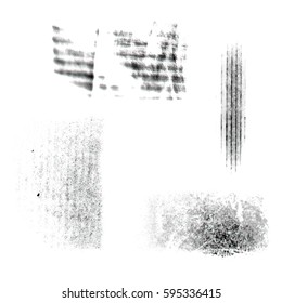 Textures of paper set. Paper folds, folds of cardboard for design. Vector illustration