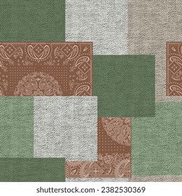 Textures patchwork background pattern on background