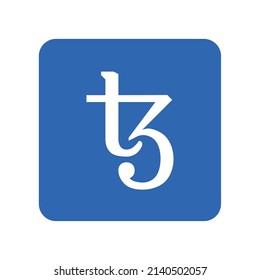Tezos icon sign - Cryptocurrency logo  - Blockchain - XTZ