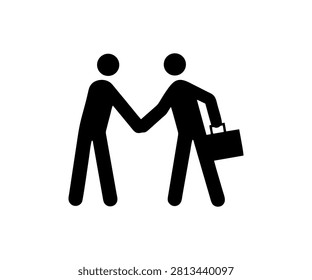 TF 042: Meeting point icon sign. Transportation facilities vector design and illustration.


