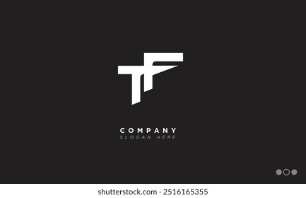 TF Alphabet Buchstaben Initialen Monogramm Logo FT, T und F