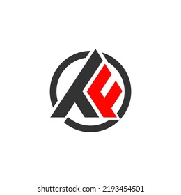 TF, FT Letter Logo Template vector symbol