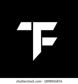 vector de diseño de icono de logotipo mínimo de tf ft	