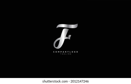 TF FT T AND F Abstraktes Anfangsbuchstabenalphabet Logo-Design