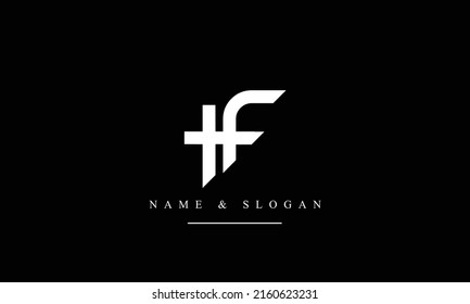 TF, FT, T, F abstract letters logo monogram