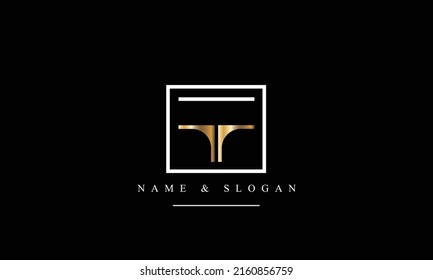 TF, FT, T, F abstract letters logo monogram