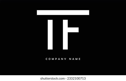 TF FT T F Logo-Monogramm abstrakter Buchstaben