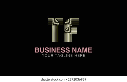 TF initial logo | initial based abstract modern minimal creative logo, vector template image. luxury logotype , real estate homie . typography . initials 