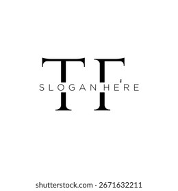 TF Initial Monogramm Logo mit Business Style Design