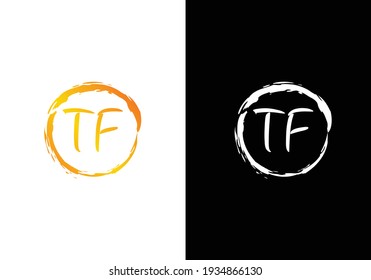 TF Letter Logo Design. Creative T F Buchstaben Symbol Vektor.