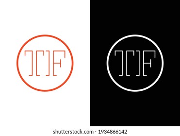 TF Letter Logo Design. Creative T F Buchstaben Symbol Vektor.
