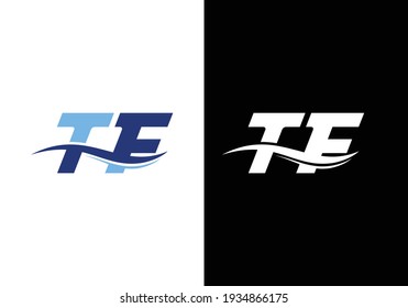 Diseño del logotipo de la carta TF. Vector de icono de letras T F creativas.