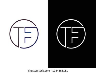 TF Letter Logo Design. Creative T F Buchstaben Symbol Vektor.