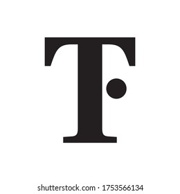 TF letter logo design vector