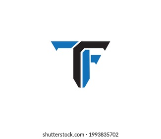 TF Letter Logo And Icon Design Vector Illustration.