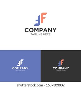 TF Letter Logo Initial Design
