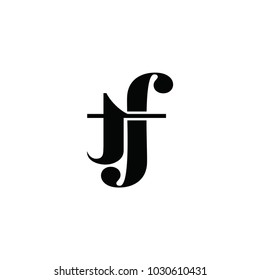 tf letter logo. yf letter logo