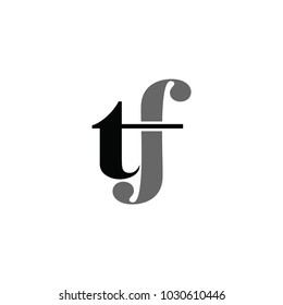 tf letter logo. yf letter logo