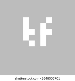 tf LETTER VECTOR EINDEUTIGES LOGO