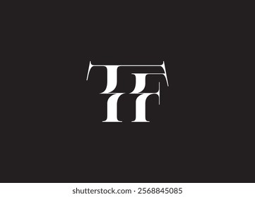 TF Logo Design Template Vector Graphic Branding Element.
