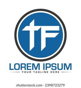 TF Logo Design Einzigartiges und kreatives Logo-Design