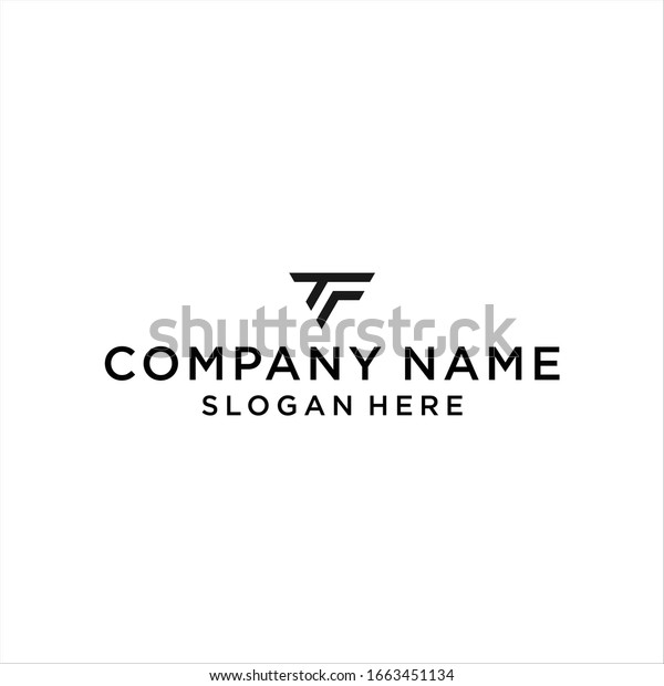 Tf Logo Icon Design Vector Stock Vector (Royalty Free) 1663451134