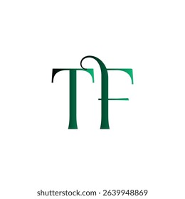 TF modern minimalist wordmark logo featuring clean typography and timeless initials. Perfect for businesses seeking a sleek, professional identity with lasting visual appeal and versatility.