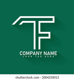 TF nettes abstraktes, modernes Logo