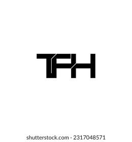 tfh lettering initial monogram logo design