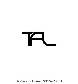 tfl lettering initial monogram logo design