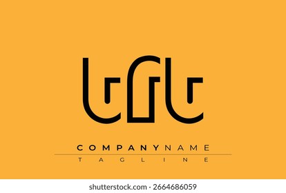 TFT abstract letter design. Modern Business Logo Design With Abstract Typography and Contemporary Style