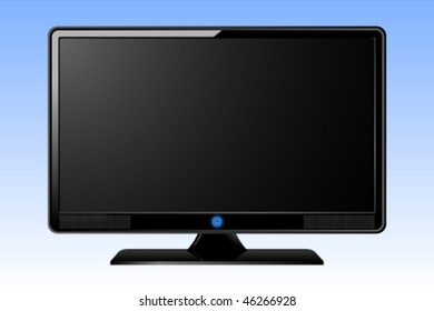 TFT / plasma TV vector. Also available in raster.