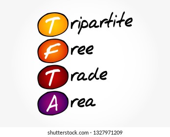 TFTA Tripartite Free Trade Area - Proposed African Free Trade Agreement, Acronym Text Concept Background