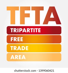 TFTA Tripartite Free Trade Area - Proposed African Free Trade Agreement, Acronym Text Concept Background