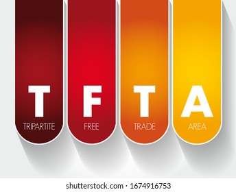 TFTA Tripartite Free Trade Area - Proposed African Free Trade Agreement, Acronym Text Concept Background